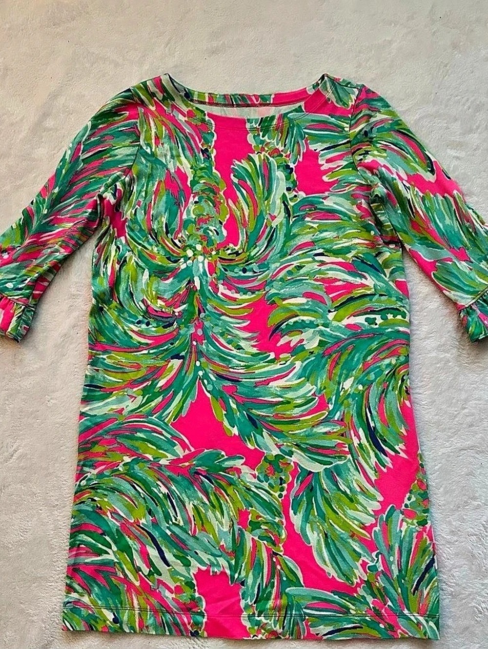 Lilly Pulitzer Abstract Print Mini Dress Size XL (12-14) Like New